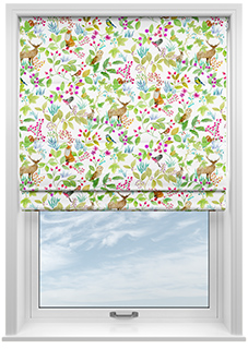 Hedgerow Velvet, Elysia - Motorised Roman Blind